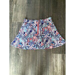 T by Talbots Golf Tennis Skirt Floral Stretch Skort Pockets, size Large